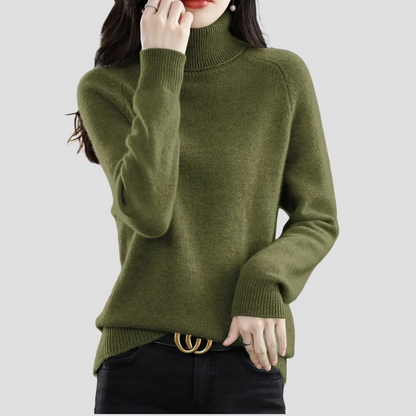 Ladies' Simple Round Neck Pullover