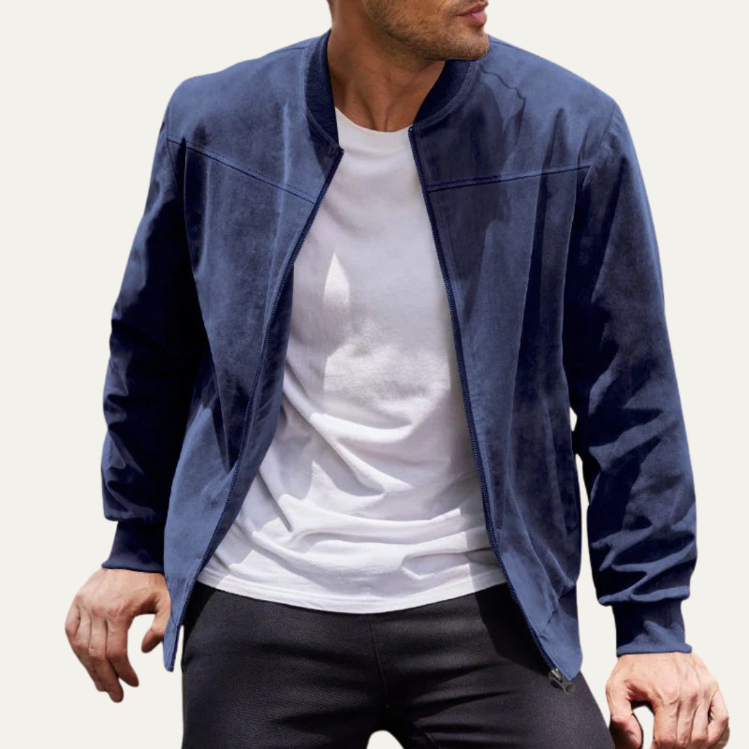 Men's Stylish Zipper Bomber Jacket - OutfitLondon