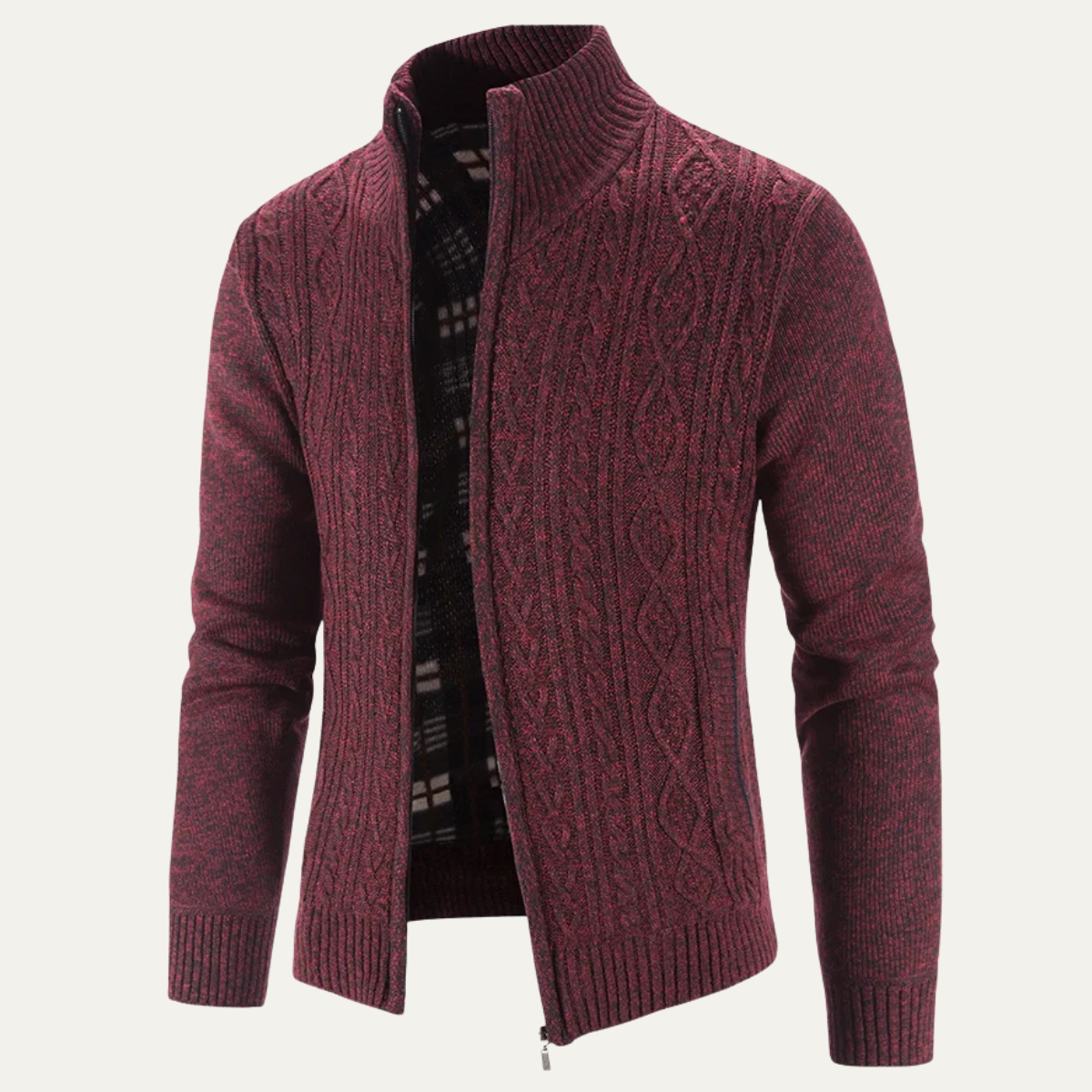 Cozy Mens Fleece Zipper Jacket