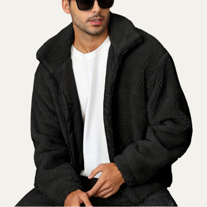 Men's Soft Faux Sheepskin Coat Jacket