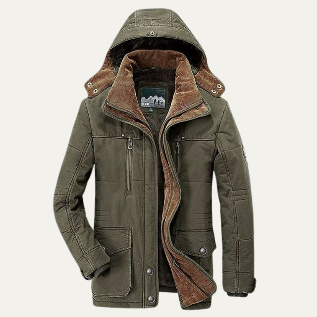 Men's Quilted Patterned Bomber Jacket