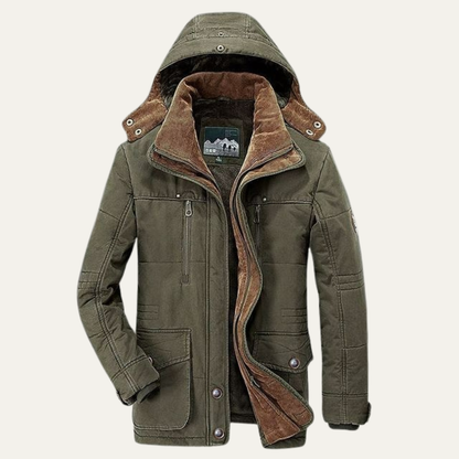 Men's Quilted Patterned Bomber Jacket