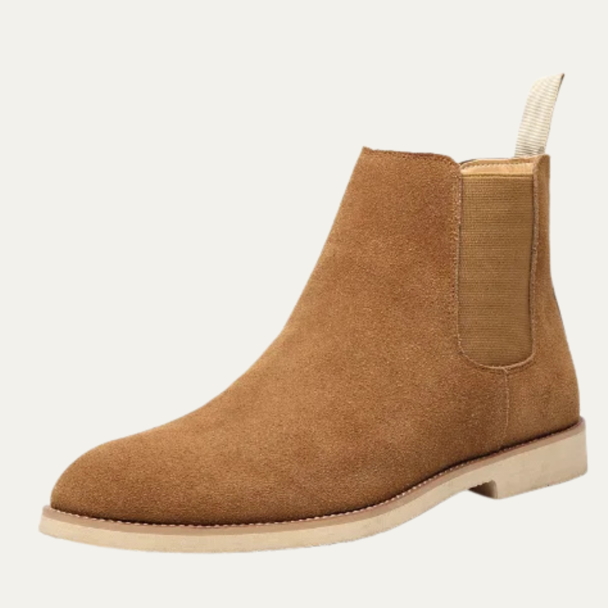 Stylish Men's Brown Suede Chelsea Boots