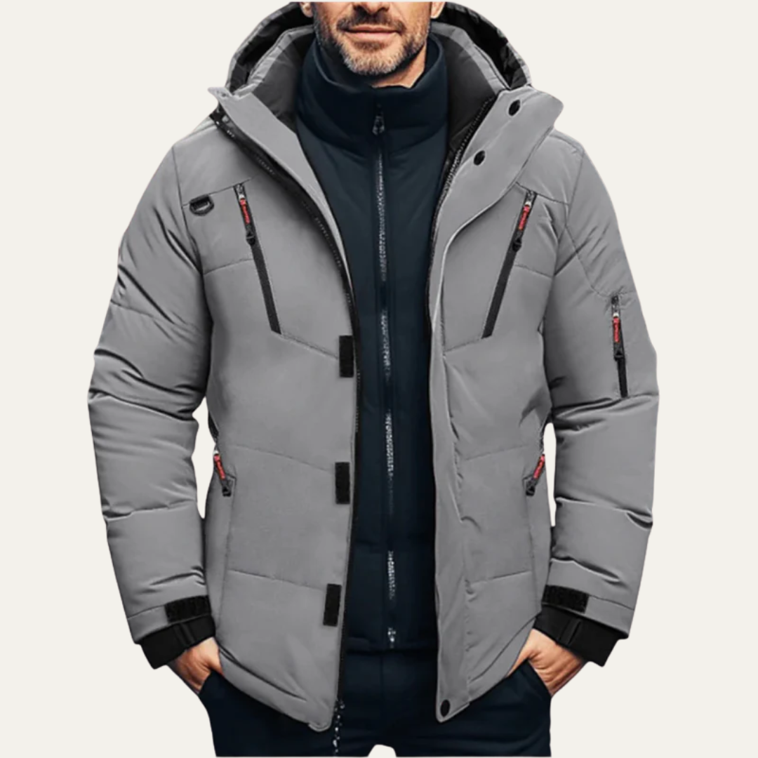 Warm Insulated Waterproof Men's Parka Coat