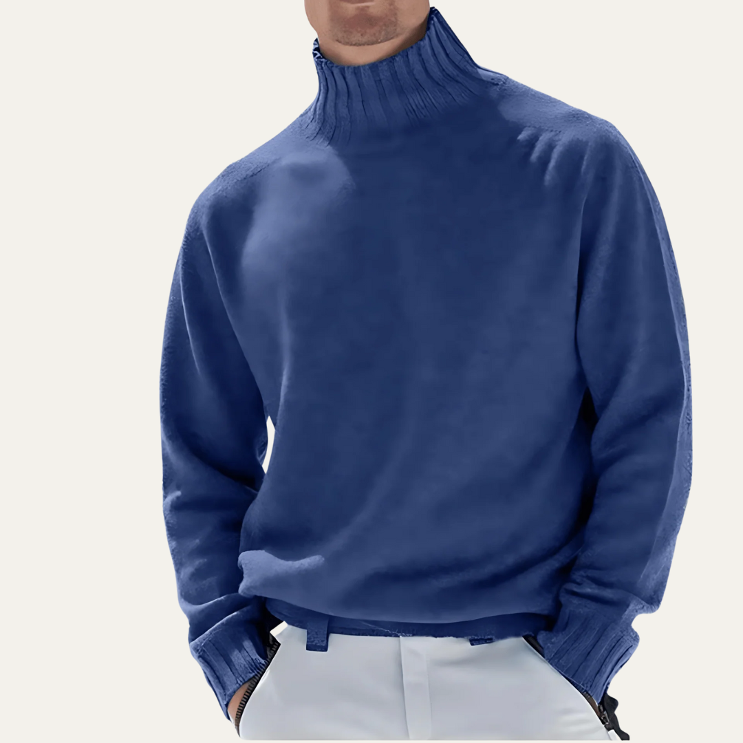 Classic Crew Neck Wool Knit Sweater