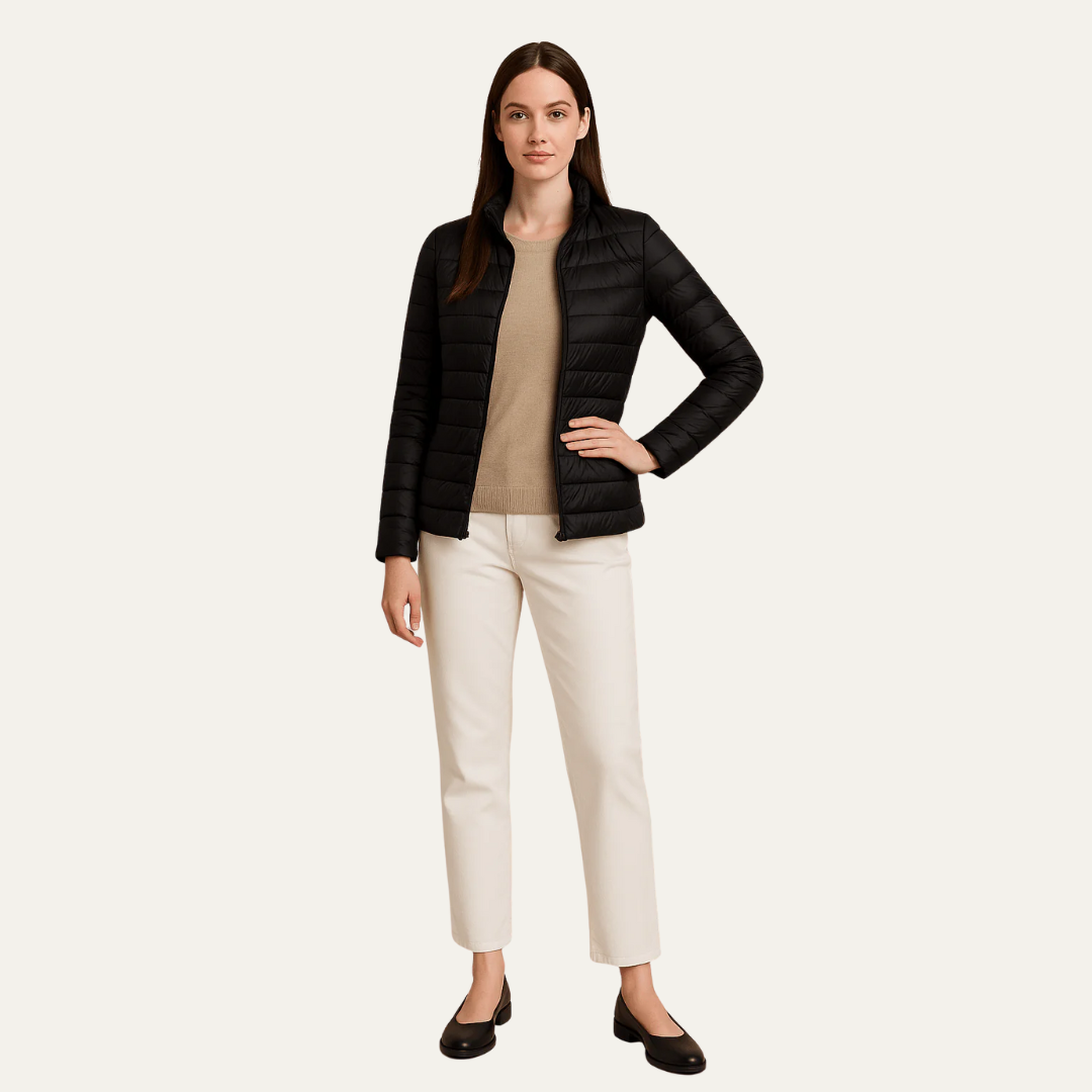 Women's Fitted Mid-Length Down Puffer Coat