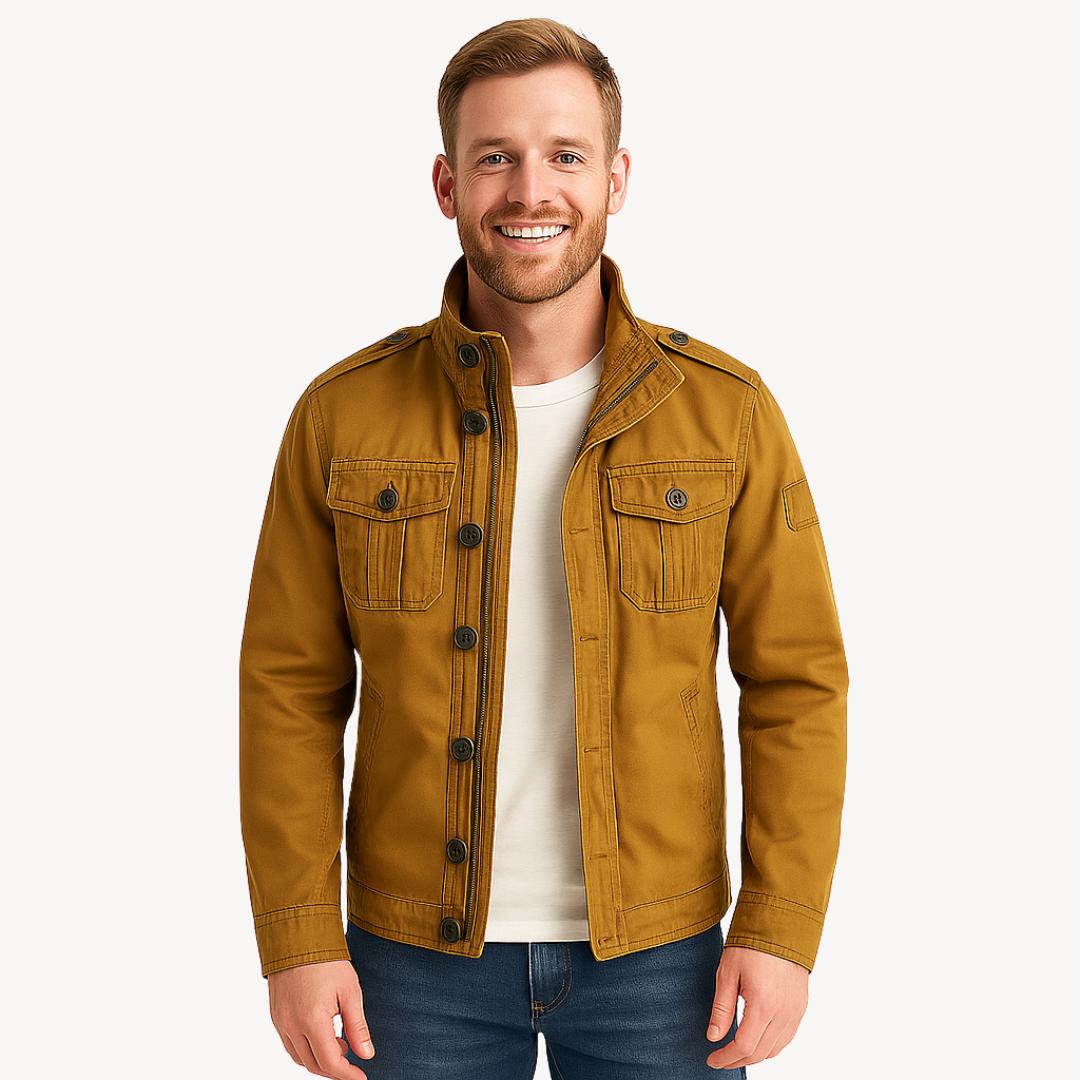 Relaxed Fit Army Style Jacket - OutfitLondon