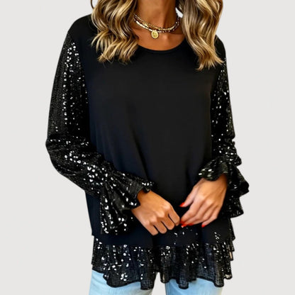 Glittering Sequin Women's Blouse