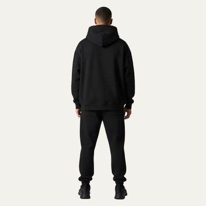 Relaxed Fit Hooded Sweatshirt with Pouch Pocket