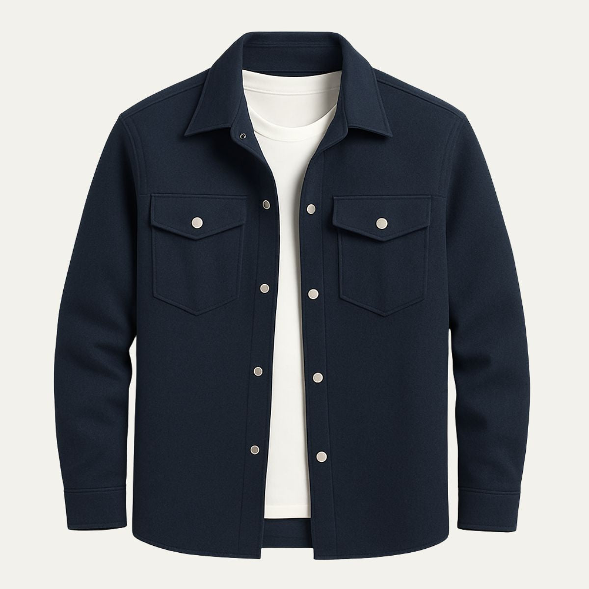 Slim Fit Mens Casual Shirt Jacket - OutfitLondon