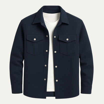Slim Fit Mens Casual Shirt Jacket - OutfitLondon