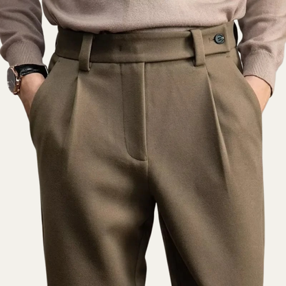 Classic Fit Men's Straight Leg Business Pants