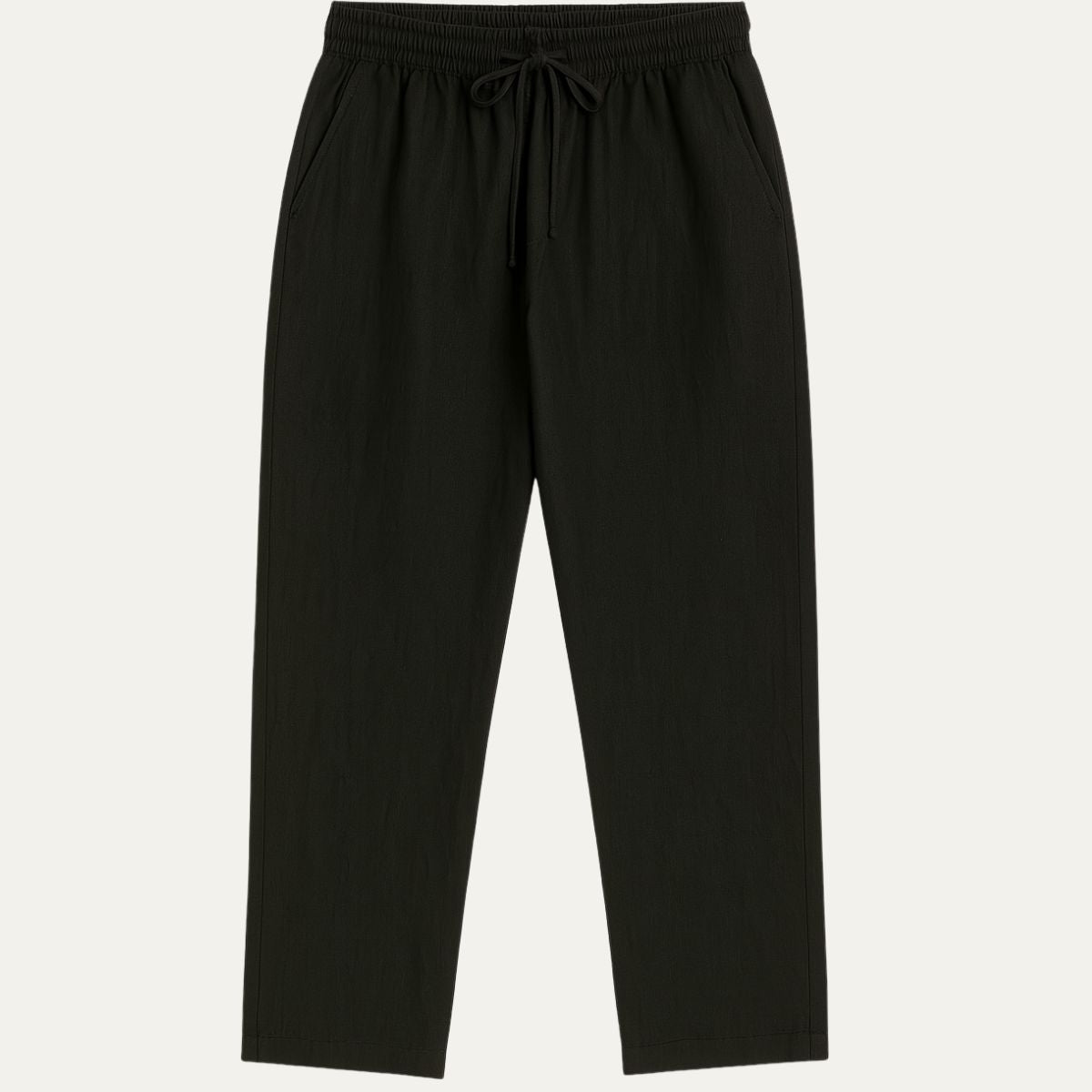 Classic Light Brown Linen Mens Pants