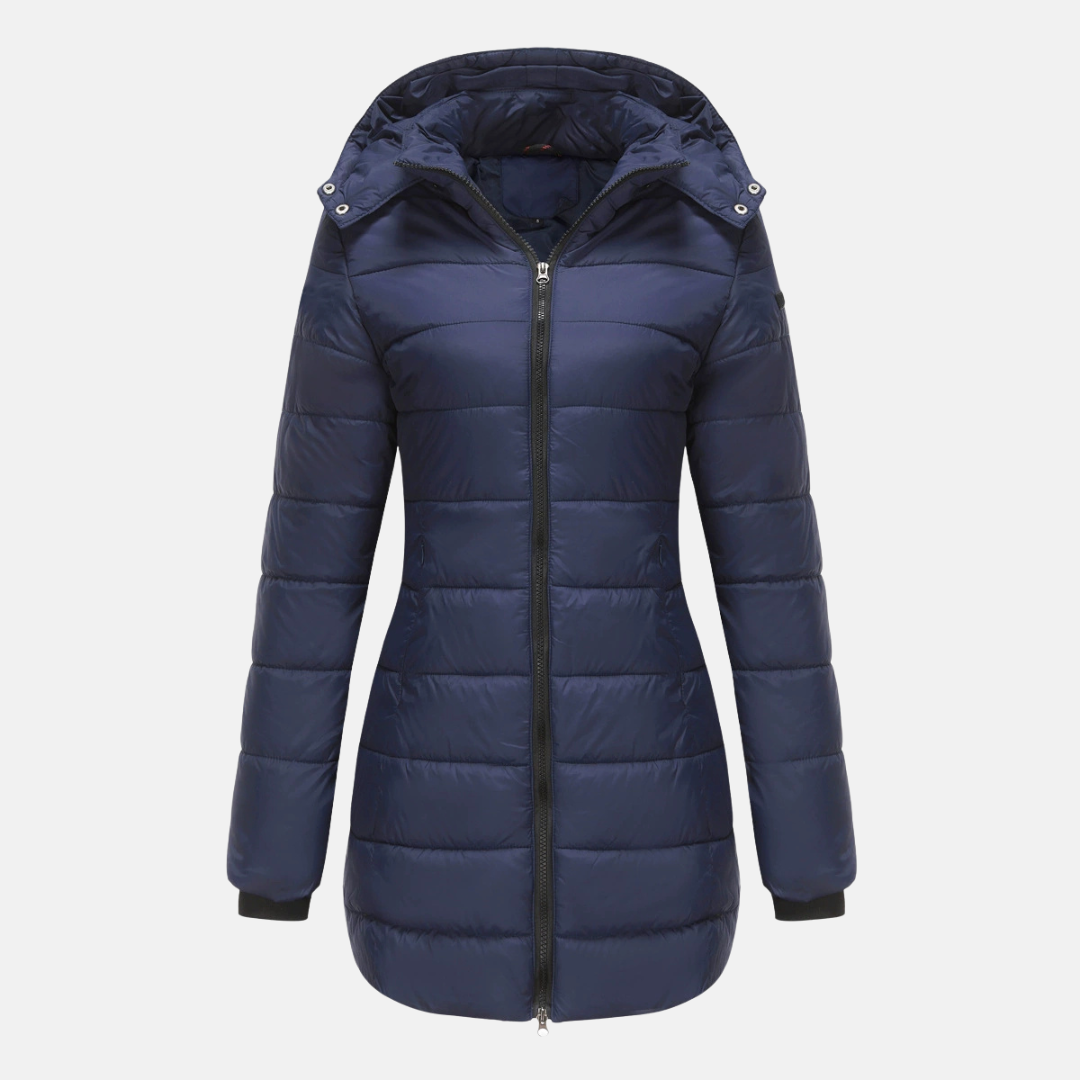 Warm Women's Padded Jacket with Hood