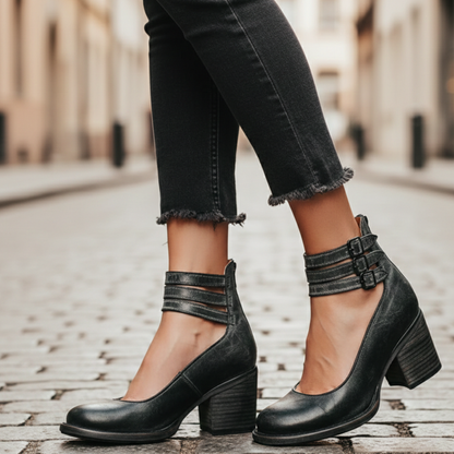 Elegant High Heel Ankle Strap Dress Pumps