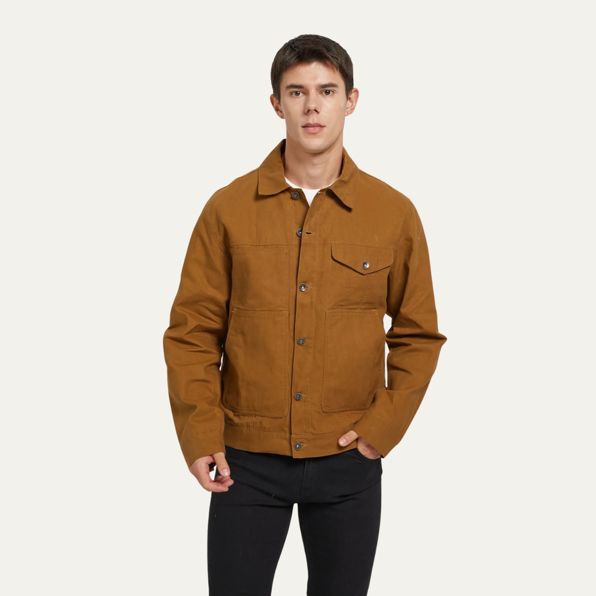 Classic Mens Vintage Canvas Ranch Jacket