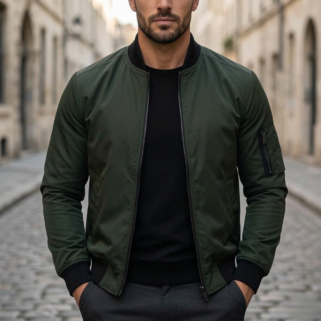 Slim Fit Zipper Jacket Casual Everyday Coat