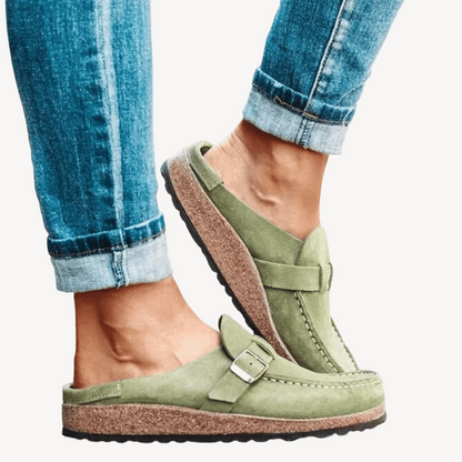 Comfortable Women's Leather Arch Support Slippers
