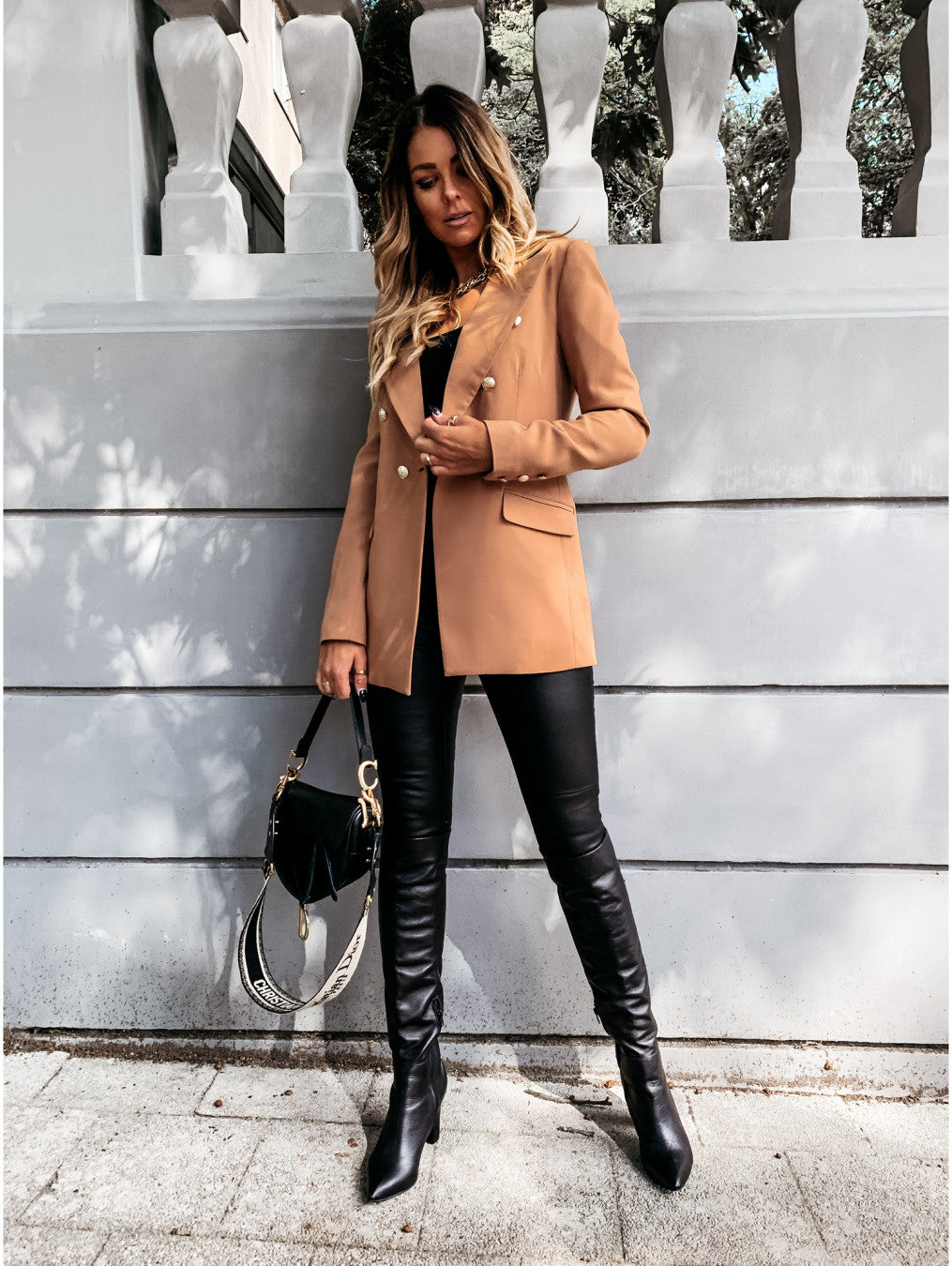 Women's Traditional Button Front Coat - OutfitLondon