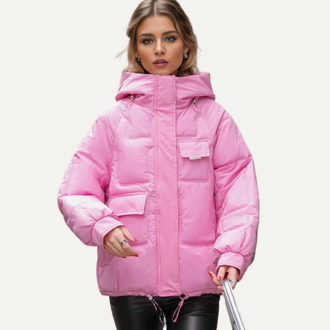Waterproof Short Puffer Coat for Women
