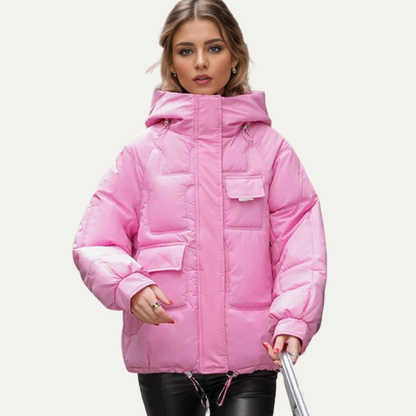 Waterproof Short Puffer Coat for Women