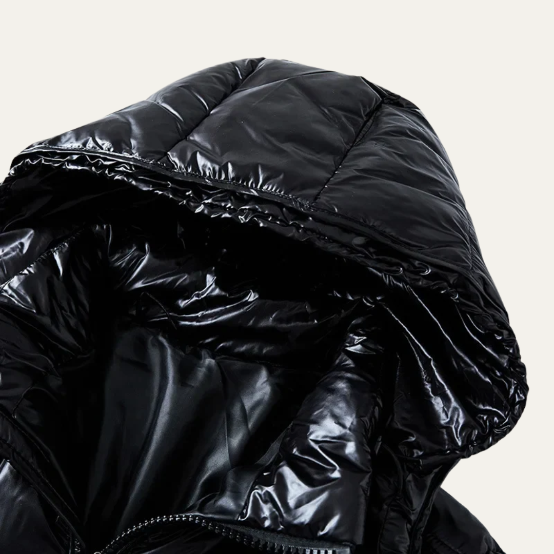 Men's Insulated Parka Jacket with Faux Fur Trim