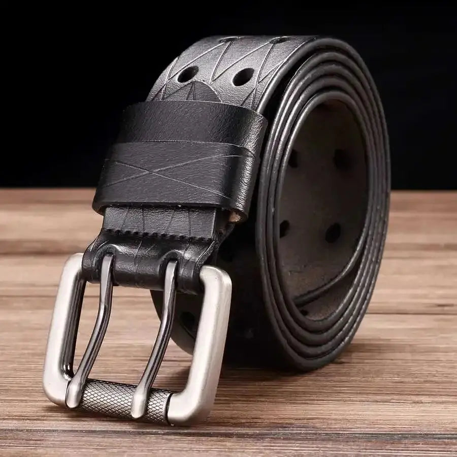 Durable Brown Leather Belt - Strong and Classic Style