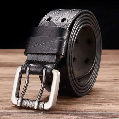 Durable Brown Leather Belt - Strong and Classic Style