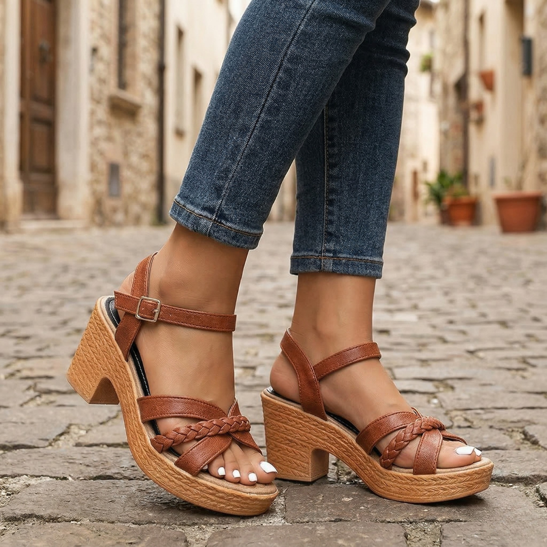 High Heel Ankle Strap Sandals for Women