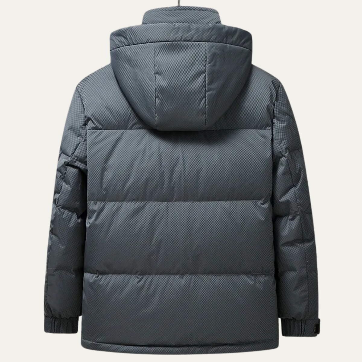 Warm Waterproof Mens Down Filled Hooded Parka Jacket