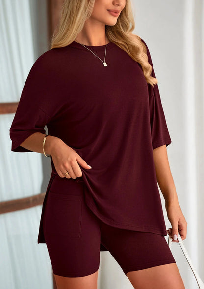 Comfy Summer Shorts Sleeveless Tank Two Piece Outfit