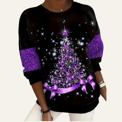 Women's Festive Holiday Tree Sweatshirt
