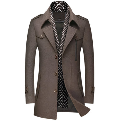 Classic Fit Mens Tailored Overcoat