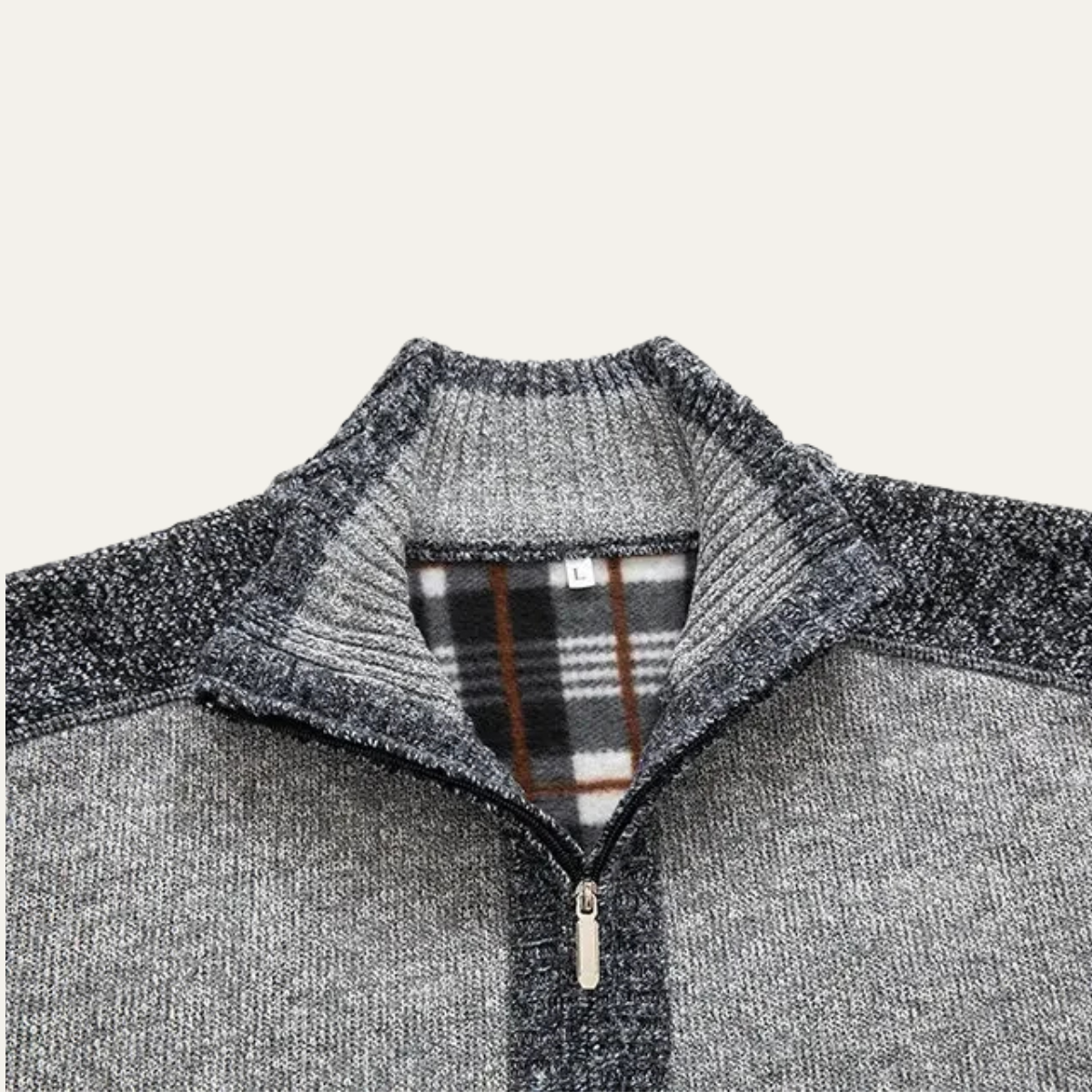 Thick Insulated Men's Fleece Lined Zip Up Jacket