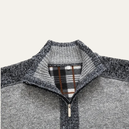 Thick Insulated Men's Fleece Lined Zip Up Jacket