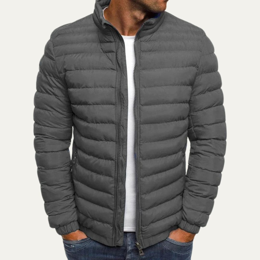Men's Slim Water Resistant Filled Parka Jacket