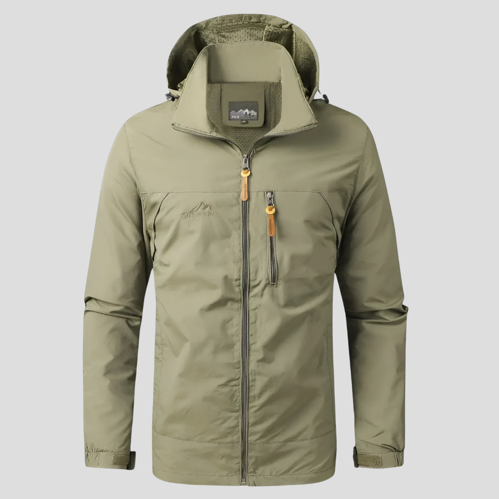 Breathable and Durable Men's Rain Jacket - OutfitLondon