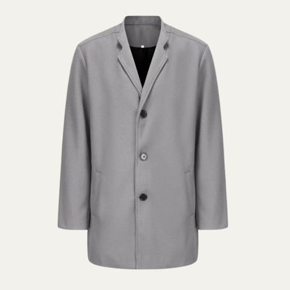 Simple Classic Fit Overcoat for Men
