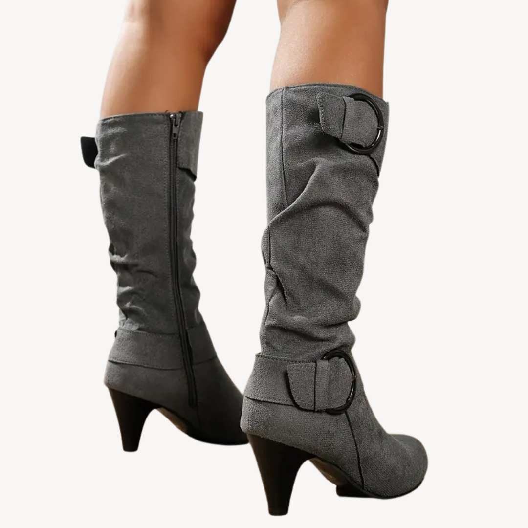 Comfortable High Heel Knee Boots for Women