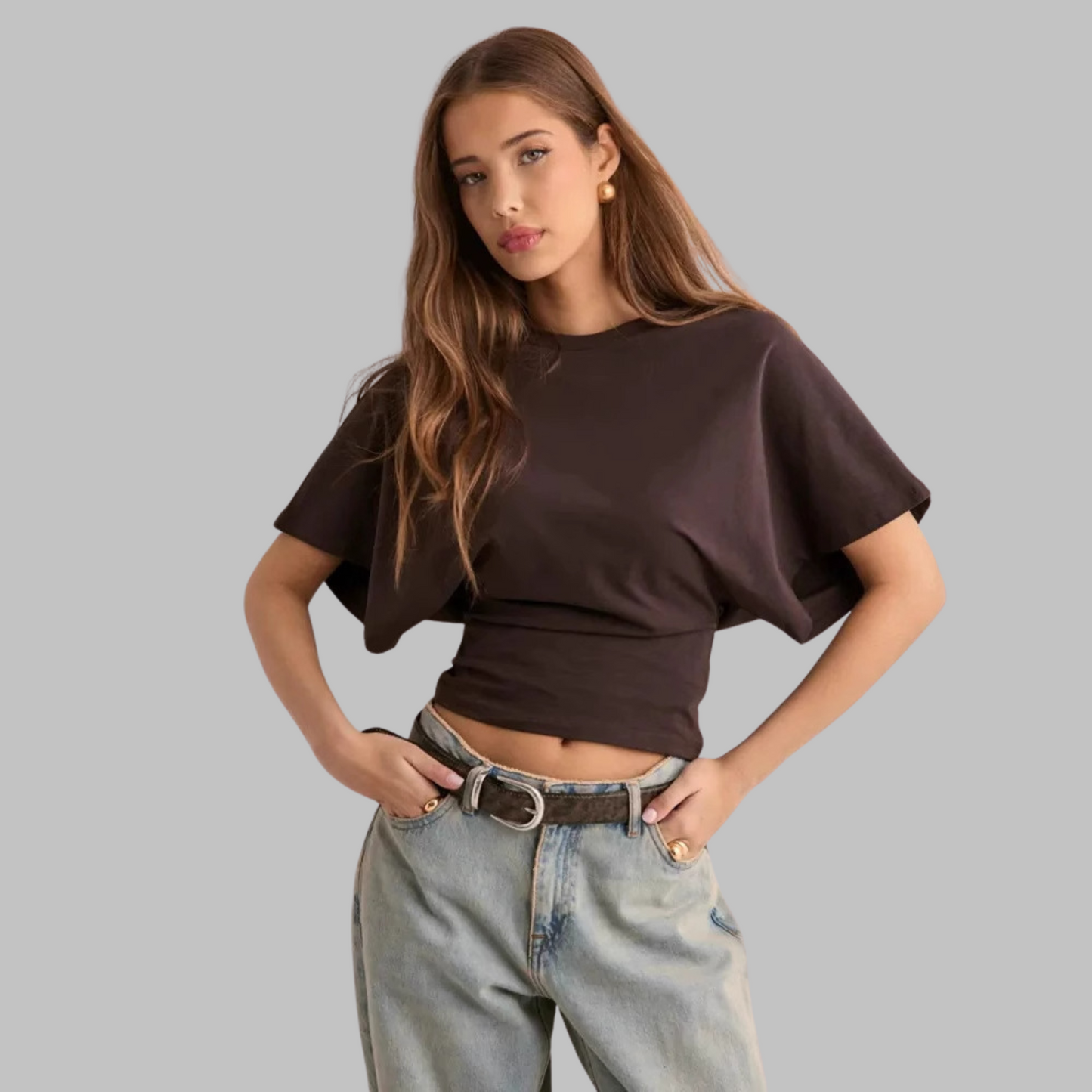 Relaxed Fit Short Sleeve Crew Neck Tee
