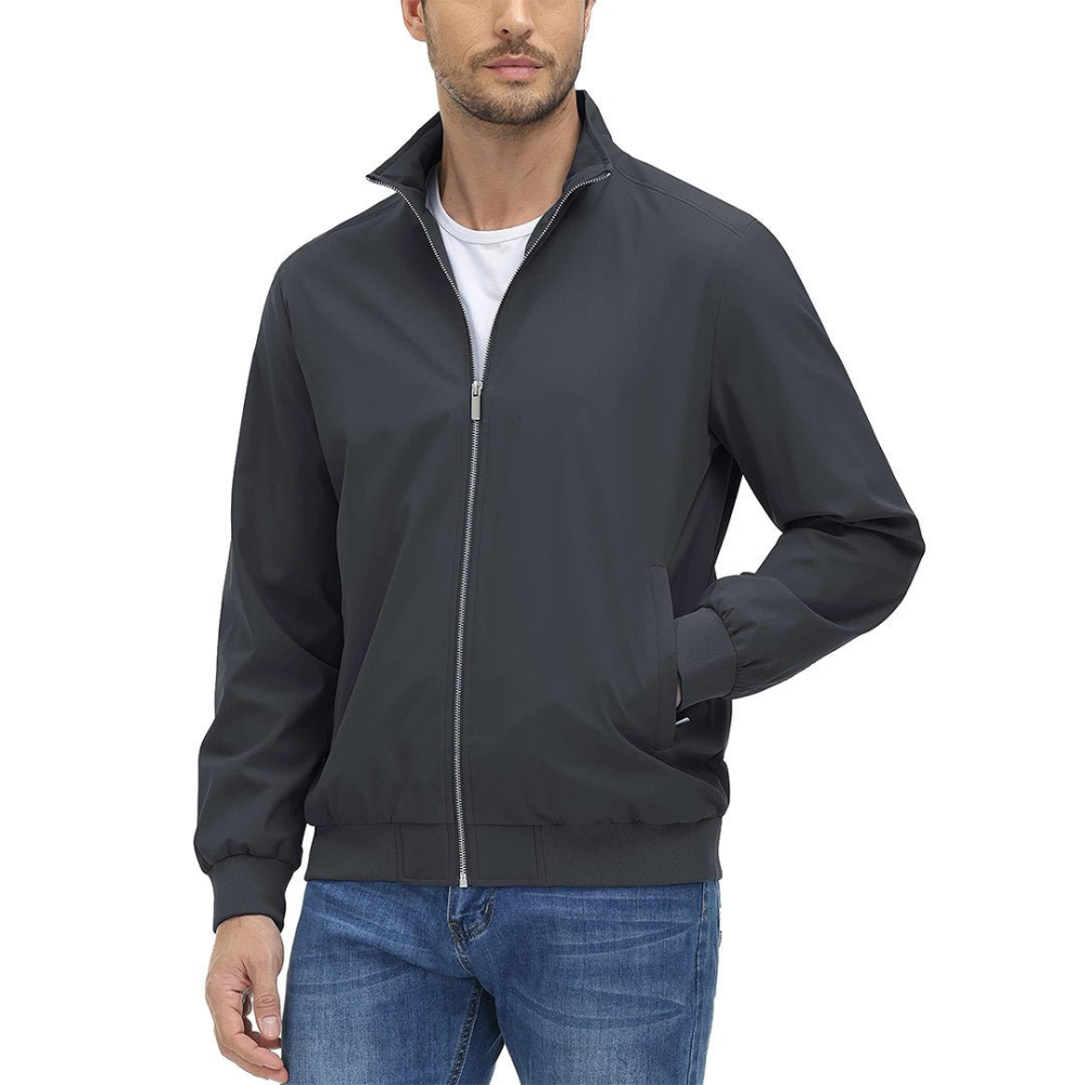 Casual Fit Bomber Jacket For Men