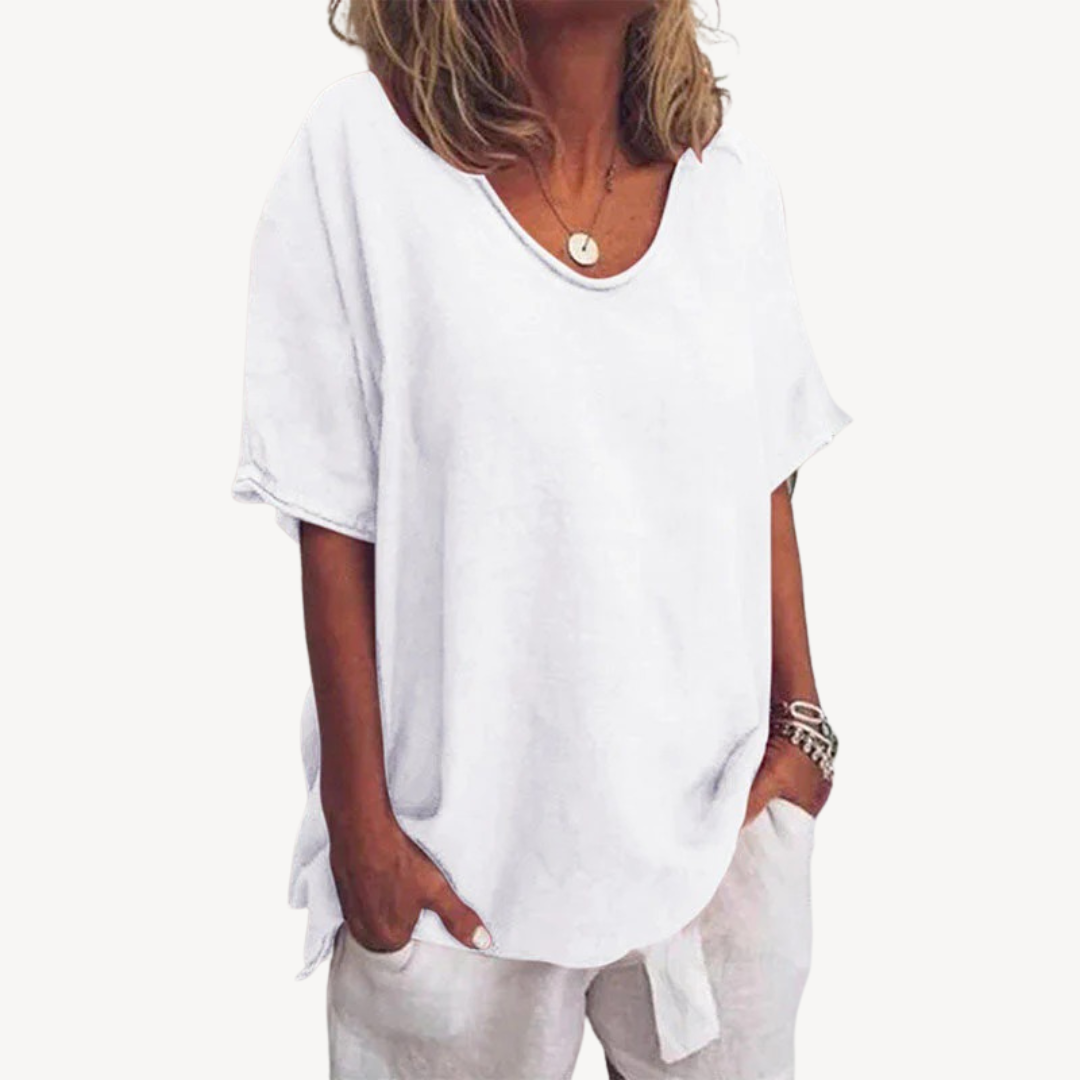 Relaxed Fit Casual Women's Tee Shirt