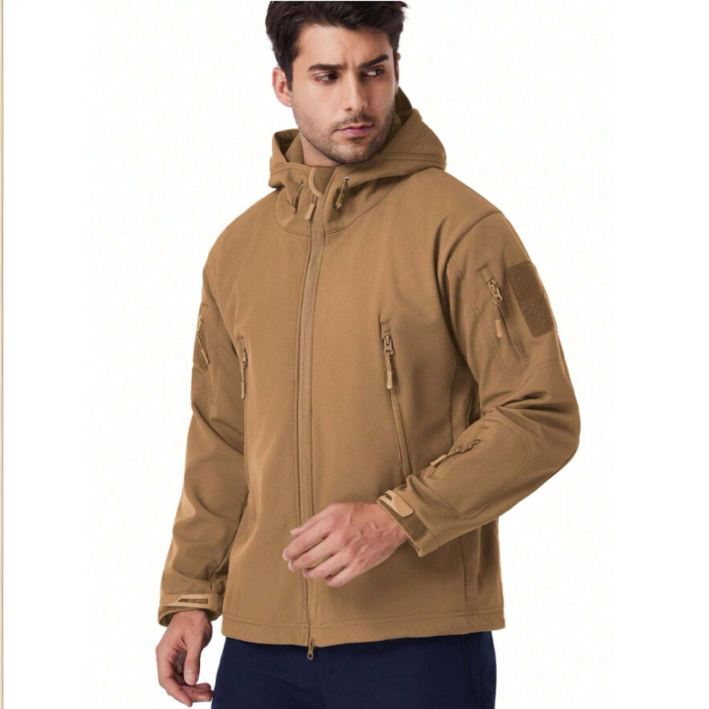 Stylish Men's Military Hooded Jacket