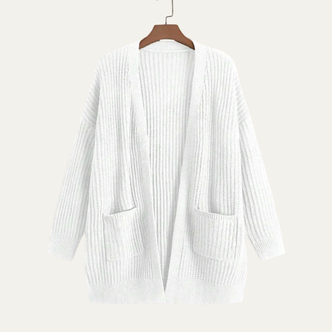 Soft Oversized Ribbed Women's Cardigan