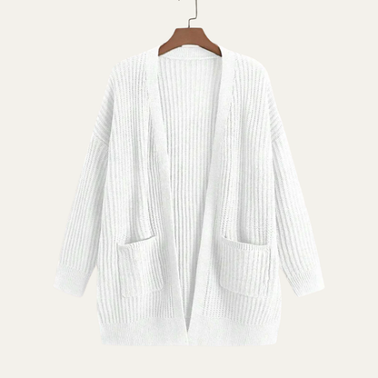 Soft Oversized Ribbed Women's Cardigan