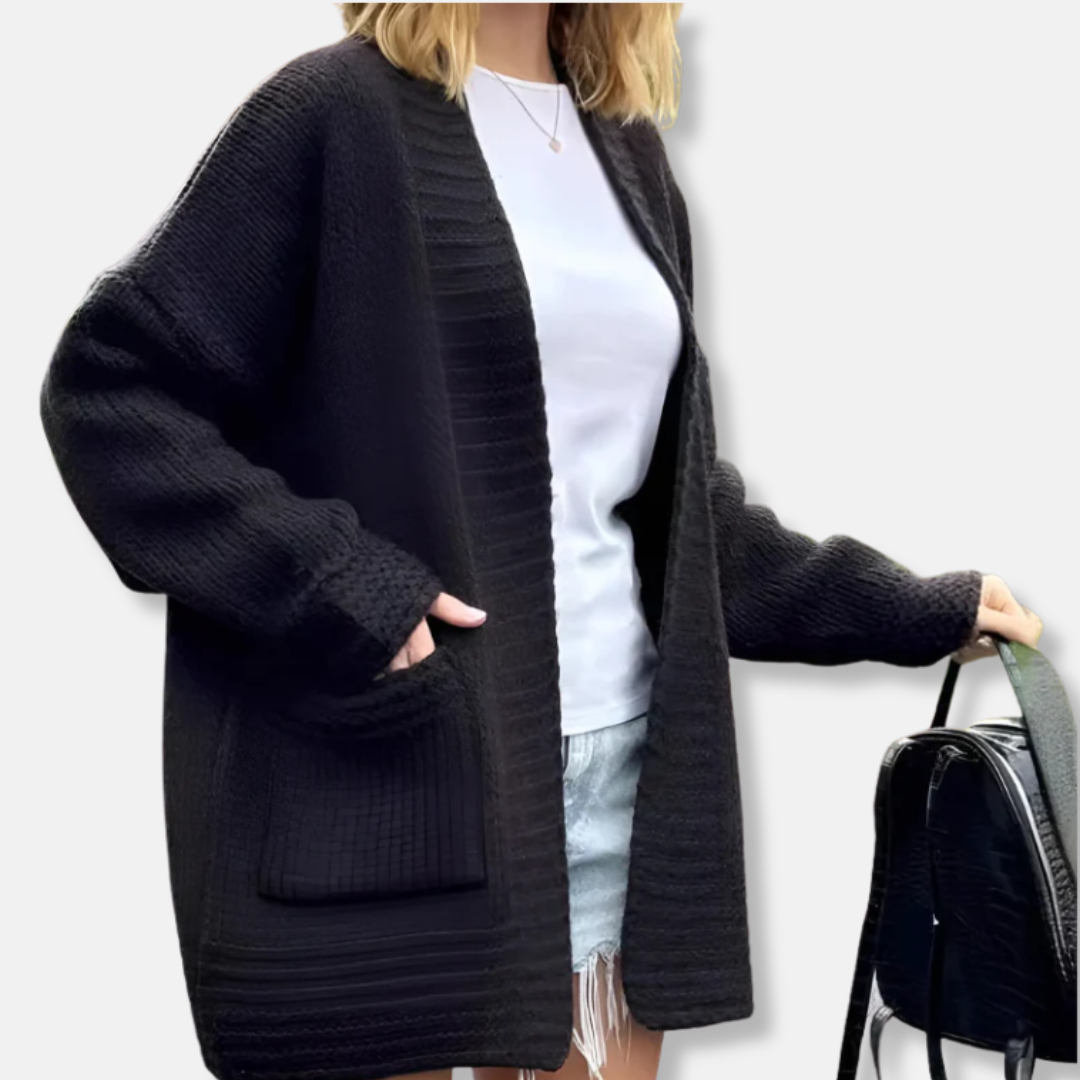 Cozy Oversized Open Front Cardigan for Women