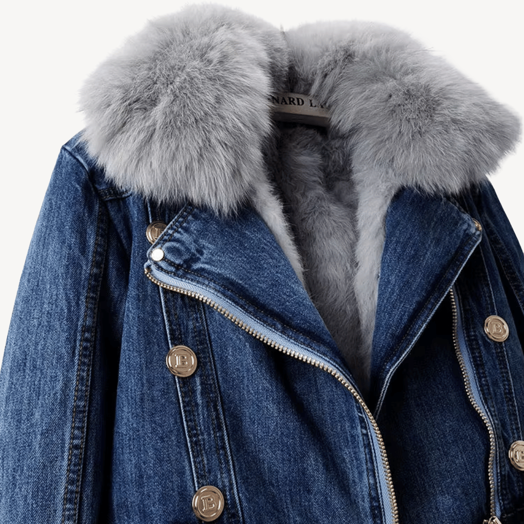 Soft Fleece Lined Women's Denim Coat