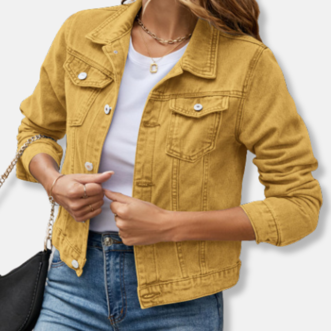 Fitted Women's Blue Denim Jacket