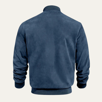 Men's Quilted Zipper Bomber Jacket