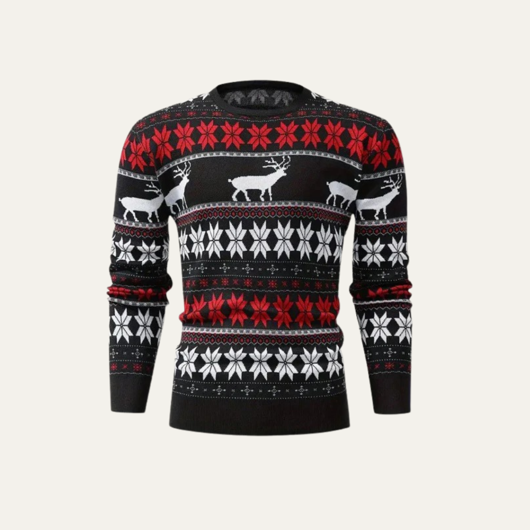 Men's Fun Holiday Snowman Sweater